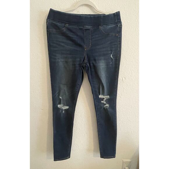 Old Navy Denim - Old Navy Women's Rockstar Jeggings Jeans Size 8 Distressed Pull-On Ripped #17